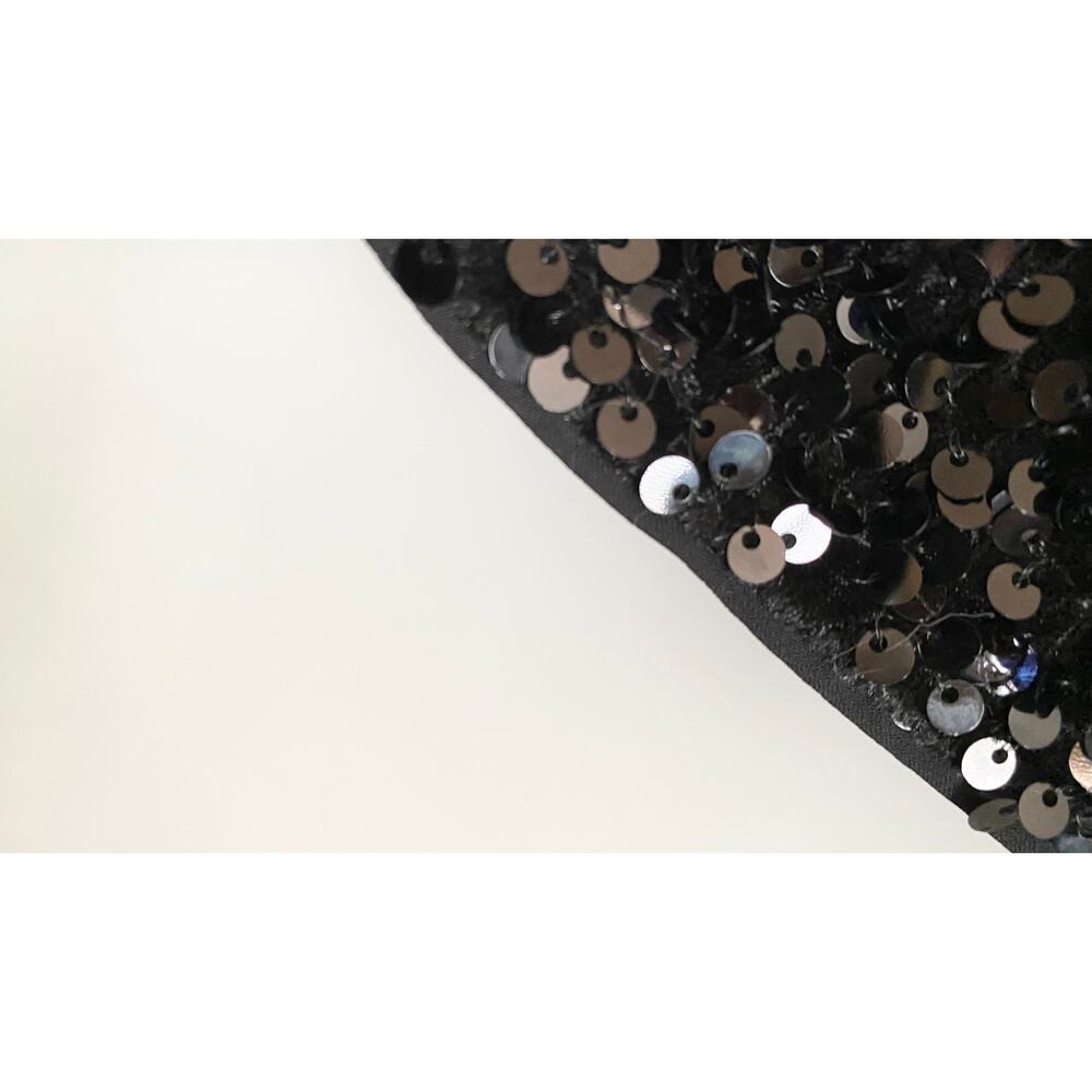 H&M Black Sequin A-Line Mini Dress XS - Picture 6 of 11